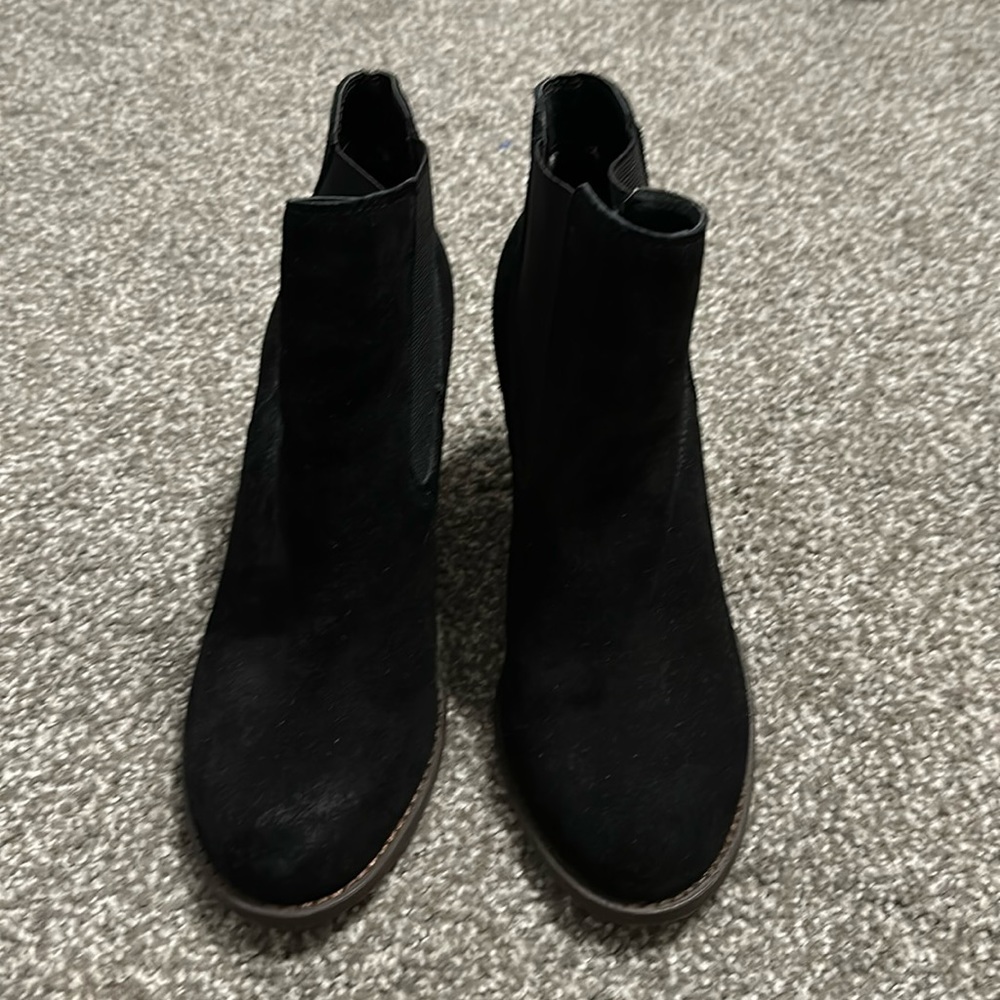Lucky Brand Wedge suede booties